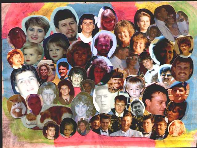 A mixture of family and good friends